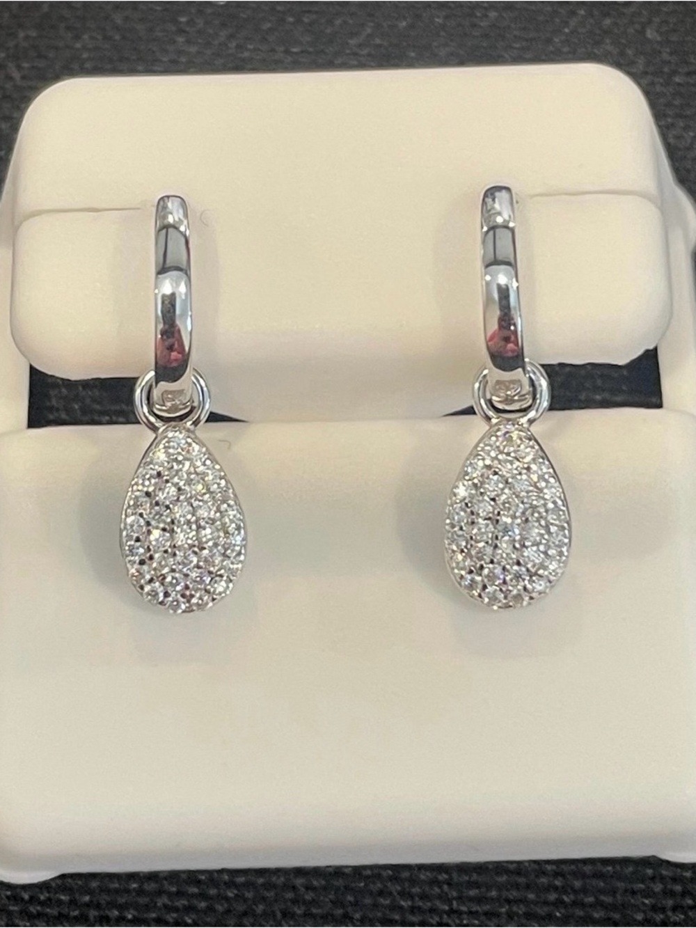 925 silver 1.17ctw Moissanite dangle earrings